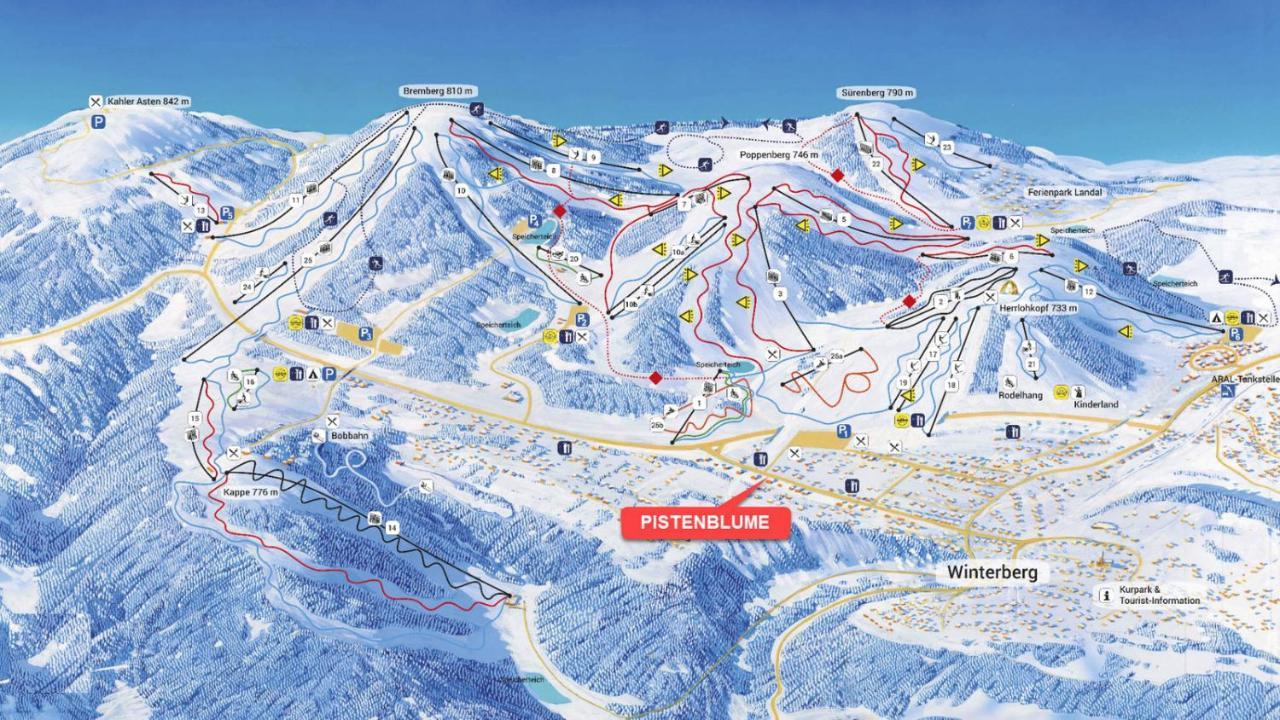 Pistenblume Apartment - Skipiste, Stadtzentrum 빈터베르크 외부 사진